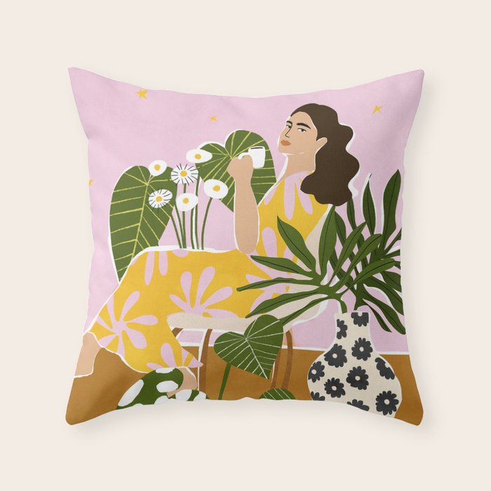 Coffee Time Throw Pillow Gallery Image 6