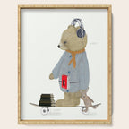 skate bear Serving Tray Gallery Image 1