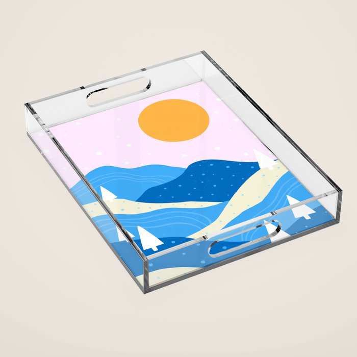 Winter Vista Acrylic Tray Gallery Image 1