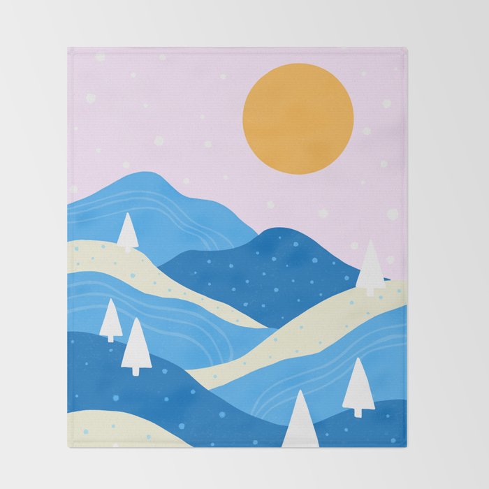 Winter Vista Throw Blanket Gallery Image 2