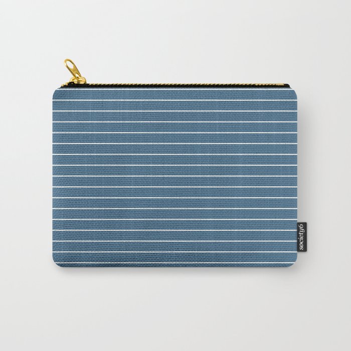 Minimal Arch XXXIV Nautical Blue Modern Geometric Lines Carry All Pouch Gallery Image 1