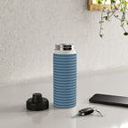 Minimal Arch XXXIV Nautical Blue Modern Geometric Lines Water Bottle Gallery Image 4