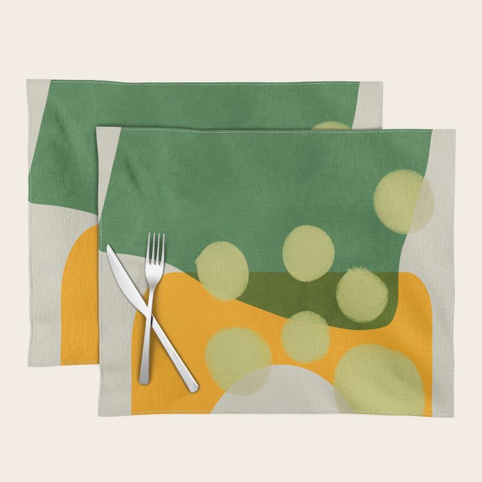 relations shapes minimal organic boho 2 Placemat Gallery Image 1