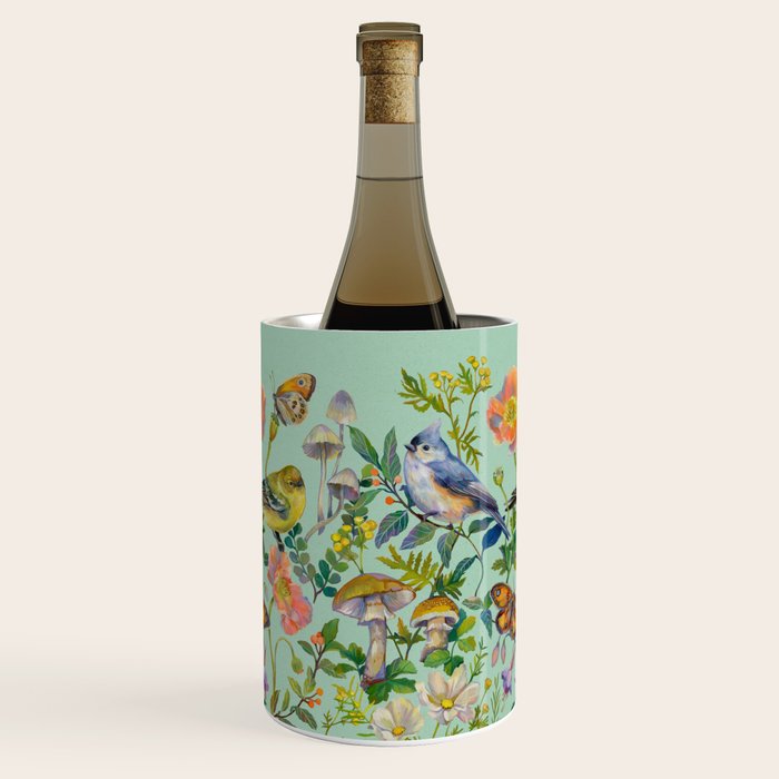 Flower Birds Garden Wine Chiller Gallery Image 1