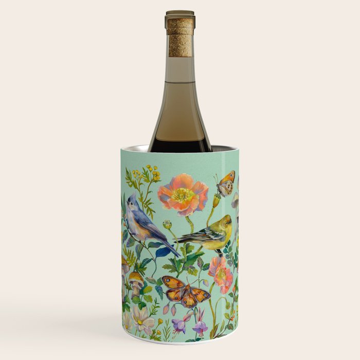 Flower Birds Garden Wine Chiller Gallery Image 2