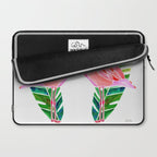 Flamingo and Banana Leaf Laptop Sleeve Gallery Image 2