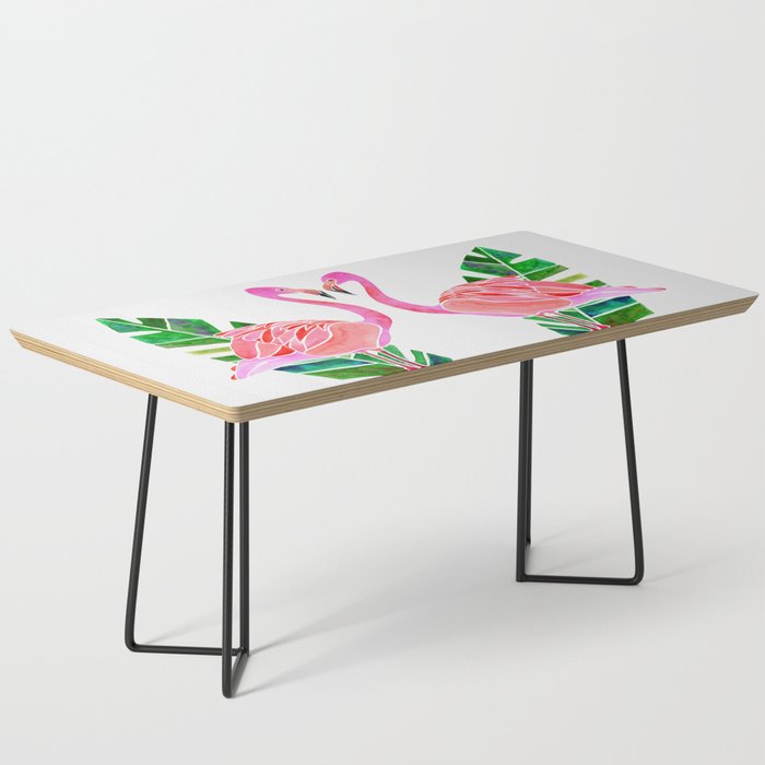 Flamingo and Banana Leaf Coffee Table Gallery Image 1