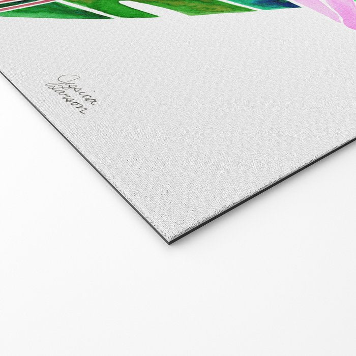 Flamingo and Banana Leaf Welcome Mat Gallery Image 2
