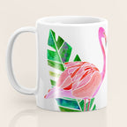 Flamingo and Banana Leaf Coffee Mug Gallery Image 3