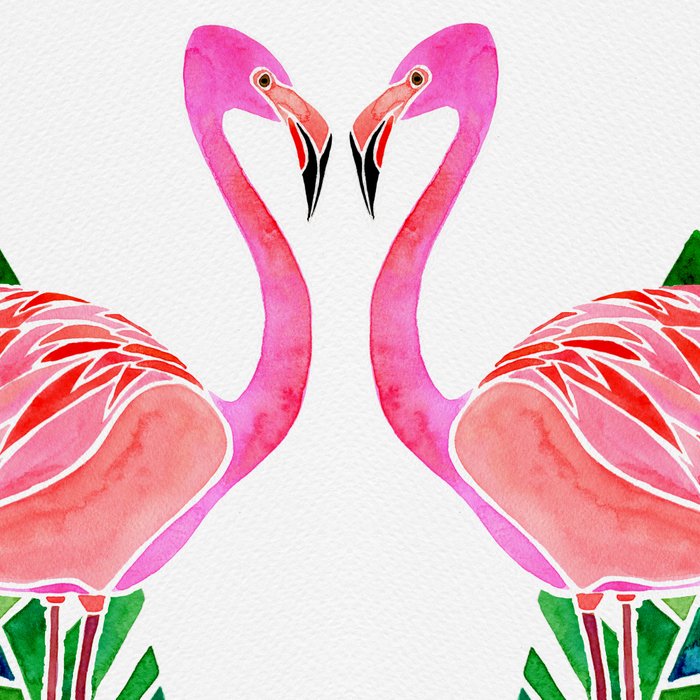 Flamingo and Banana Leaf Coffee Mug Gallery Image 2