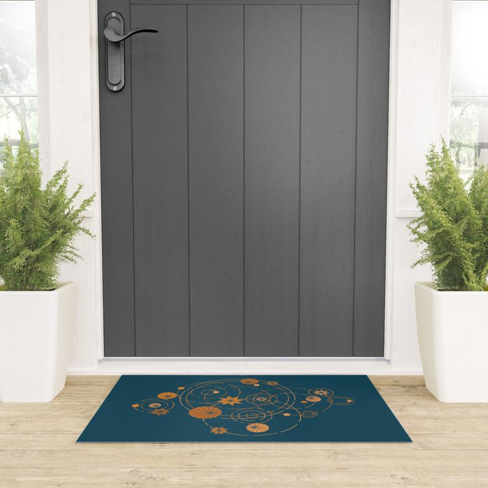 Lotus pool geometry Welcome Mat Gallery Image 3