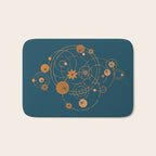 Lotus pool geometry Bath Mat Gallery Image 1