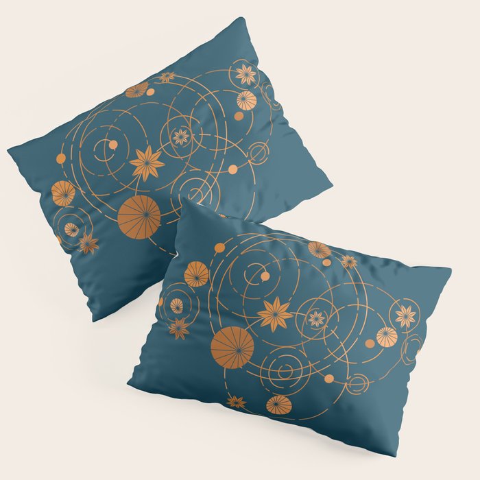 Lotus pool geometry Pillow Sham Gallery Image 3