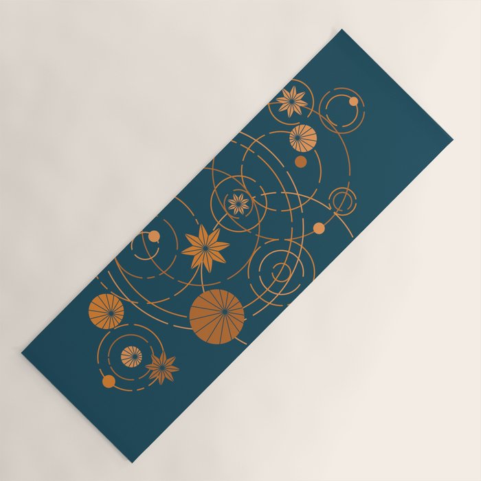 Lotus pool geometry Yoga Mat Gallery Image 1