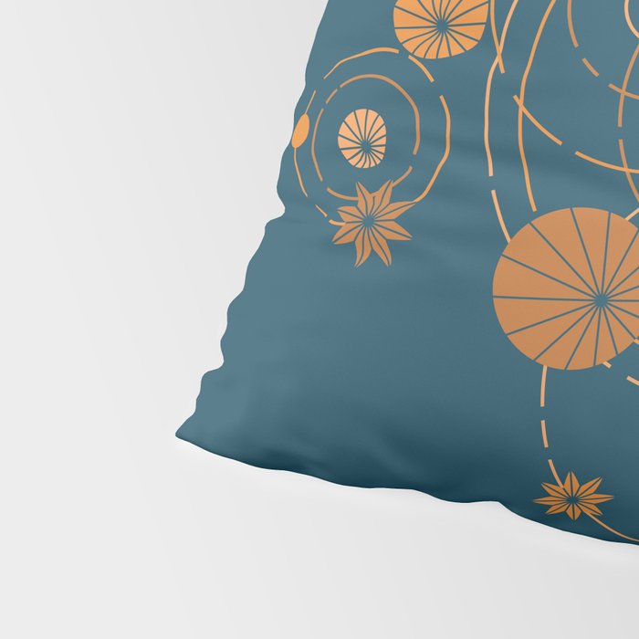 Lotus pool geometry Pillow Sham Gallery Image 4