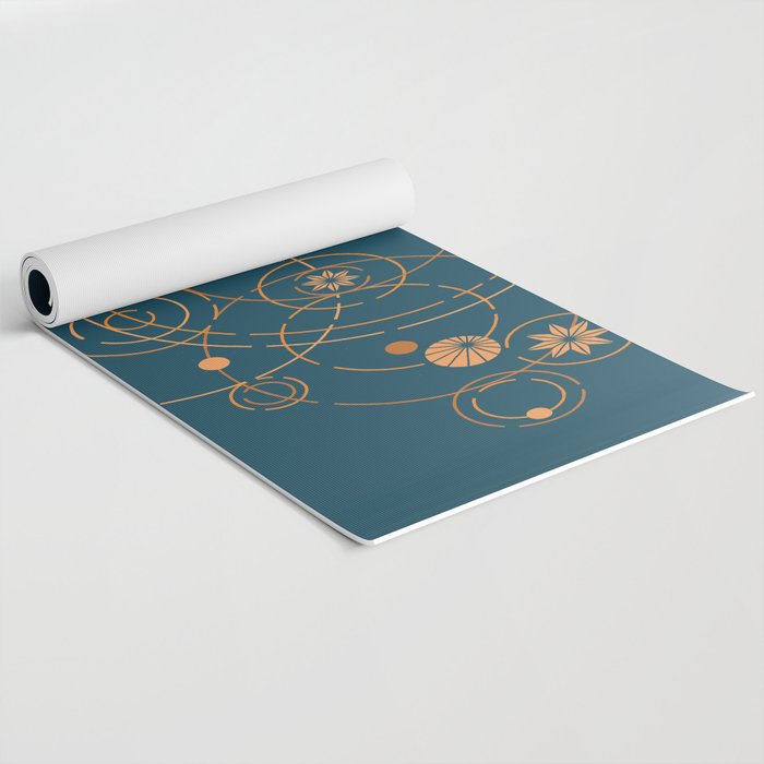 Lotus pool geometry Yoga Mat Gallery Image 2