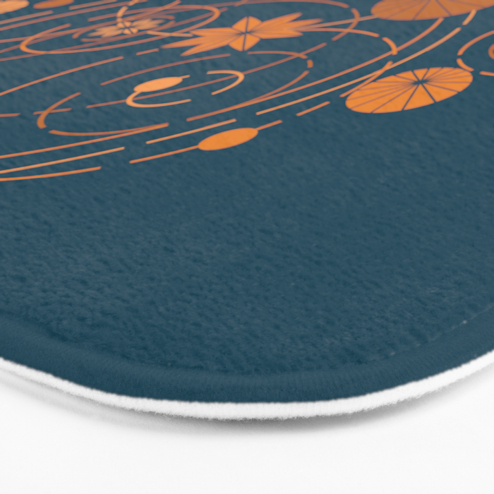 Lotus pool geometry Bath Mat Gallery Image 3