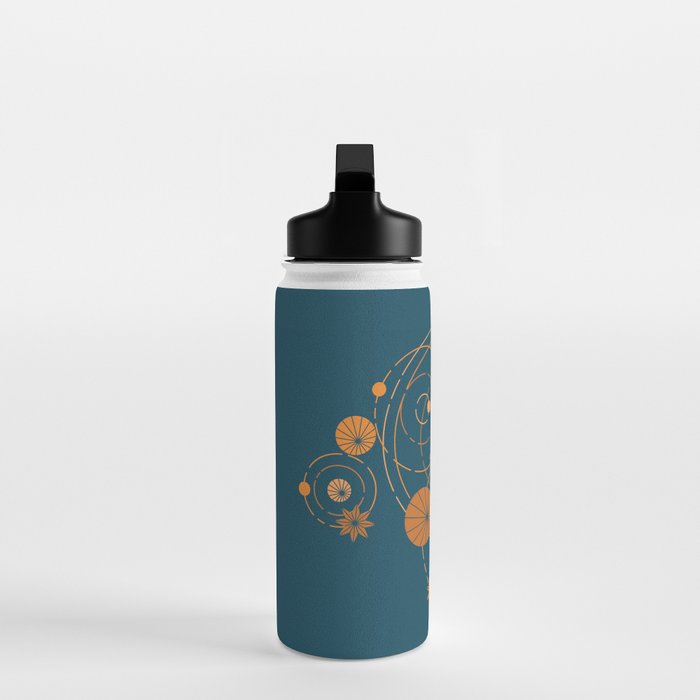 Lotus pool geometry Water Bottle Gallery Image 3