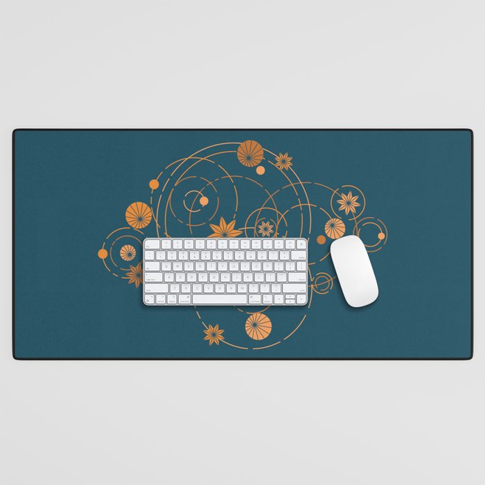 Lotus pool geometry Desk Mat Gallery Image 1