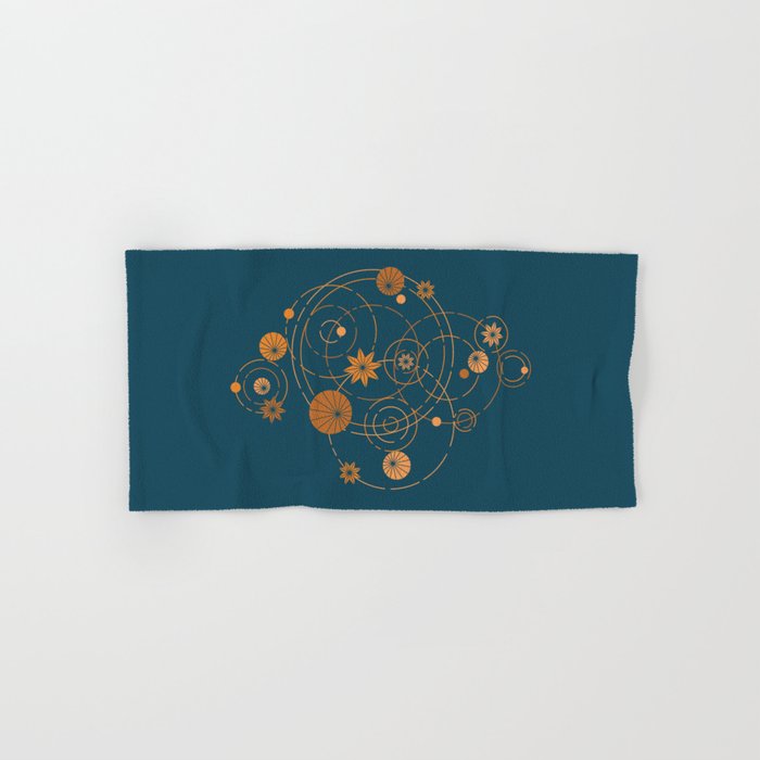 Lotus pool geometry Bath Towel Gallery Image 1