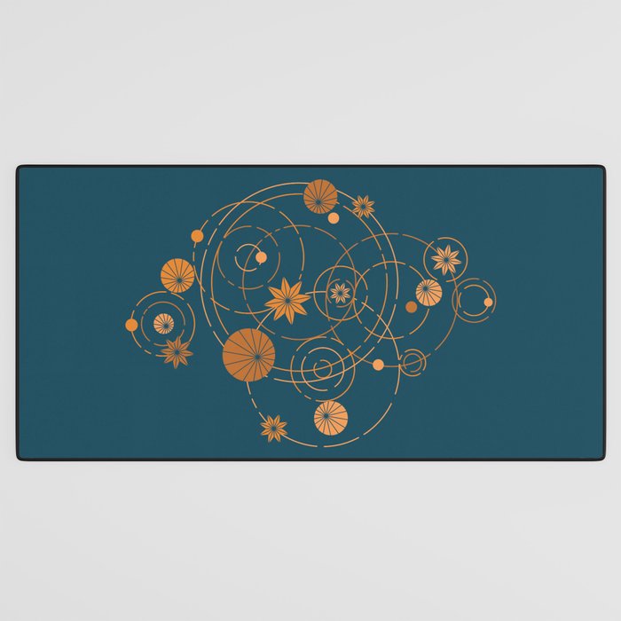 Lotus pool geometry Desk Mat Gallery Image 3