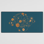 Lotus pool geometry Desk Mat Gallery Image 3