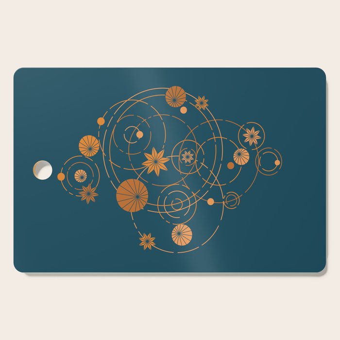 Lotus pool geometry Cutting Board Gallery Image 1