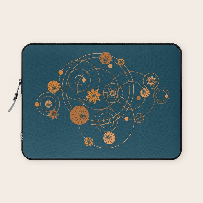 Lotus pool geometry Laptop Sleeve Gallery Image 1