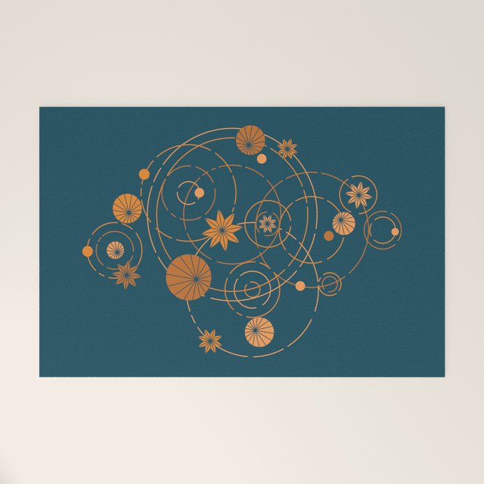Lotus pool geometry Welcome Mat Gallery Image 1