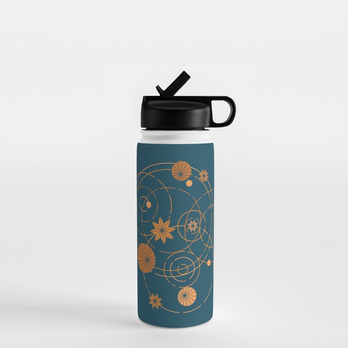 Lotus pool geometry Water Bottle Gallery Image 1