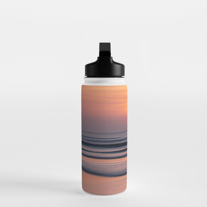 Calm Pastel Sunset Over Ocean Coastal Wall Art Photography Water Bottle Gallery Image 3
