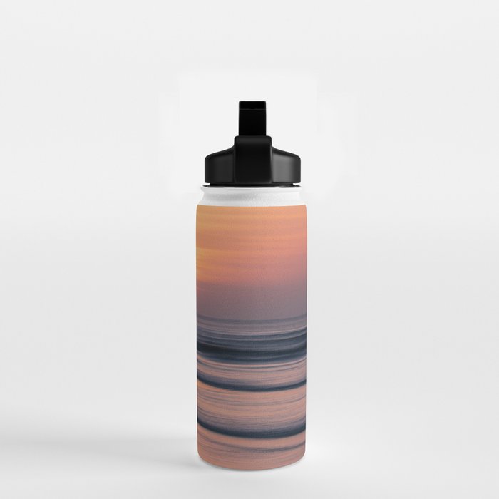 Calm Pastel Sunset Over Ocean Coastal Wall Art Photography Water Bottle Gallery Image 2