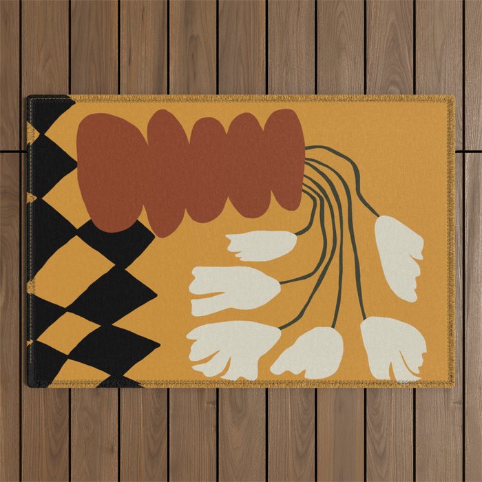 Dropping flower-pot  Outdoor Rug Gallery Image 1