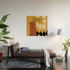 Dropping flower-pot  Wood Wall Art Gallery Image 2