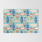 Vintage Surfboards Pattern Rug Gallery Image 2