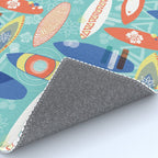 Vintage Surfboards Pattern Rug Gallery Image 4