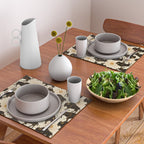 Bison - black, gold, moss green, and cream Placemat Gallery Image 2