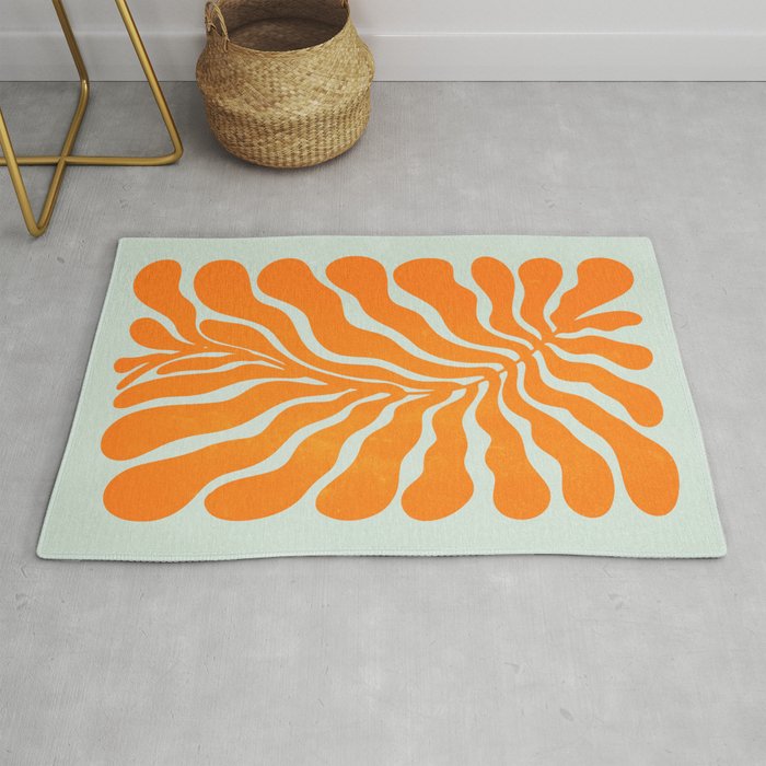 Frozen Sunrise Ferns: Matisse Edition  Rug Gallery Image 1