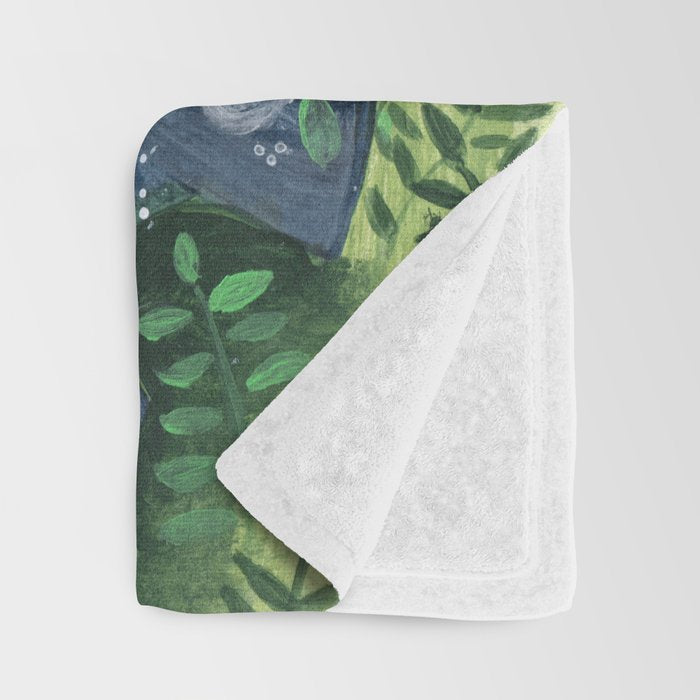 Woman Picking Flowers in the Field Throw Blanket Gallery Image 3