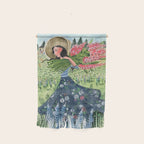 Woman Picking Flowers in the Field Wall Hanging Gallery Image 1