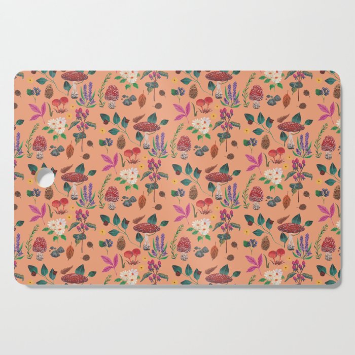 Autumn garden plants Cutting Board Gallery Image 1