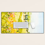 Watercolor Landscape Desk Mat Gallery Image 1