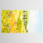 Watercolor Landscape Tablecloth Gallery Image 2