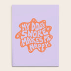 My Dogs Snore Makes Me Happy in Purple Notebook Gallery Image 4