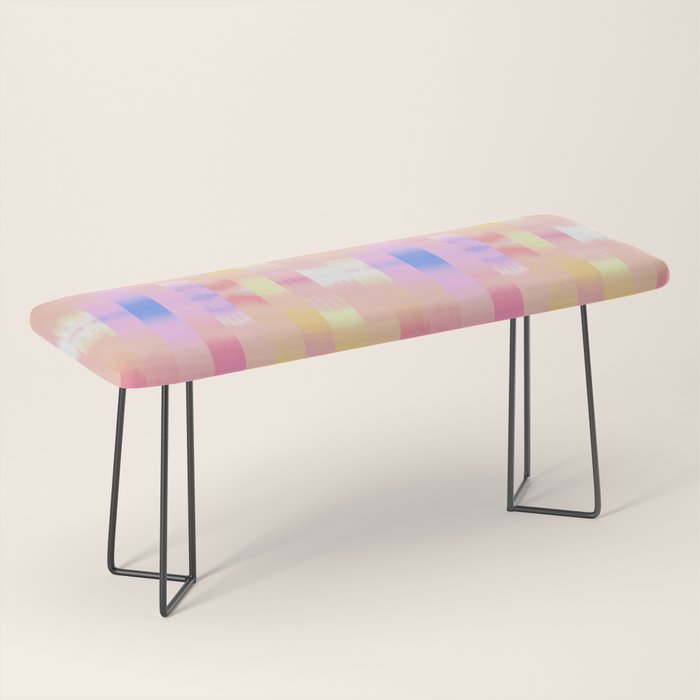Ikat Landscape Bench Gallery Image 1