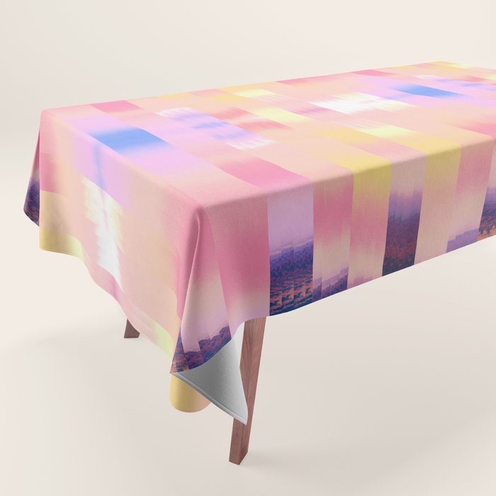 Ikat Landscape Tablecloth Gallery Image 1