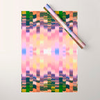 Ikat Landscape Wrapping Paper Gallery Image 1