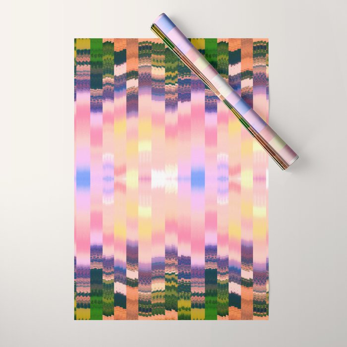 Ikat Landscape Wrapping Paper Gallery Image 1