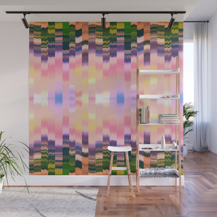 Ikat Landscape Wall Mural Gallery Image 1