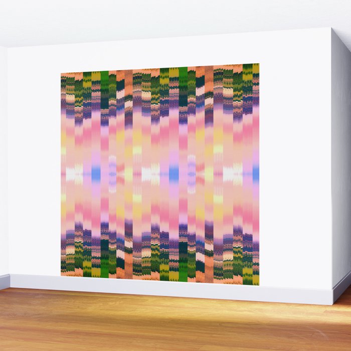 Ikat Landscape Wall Mural Gallery Image 2